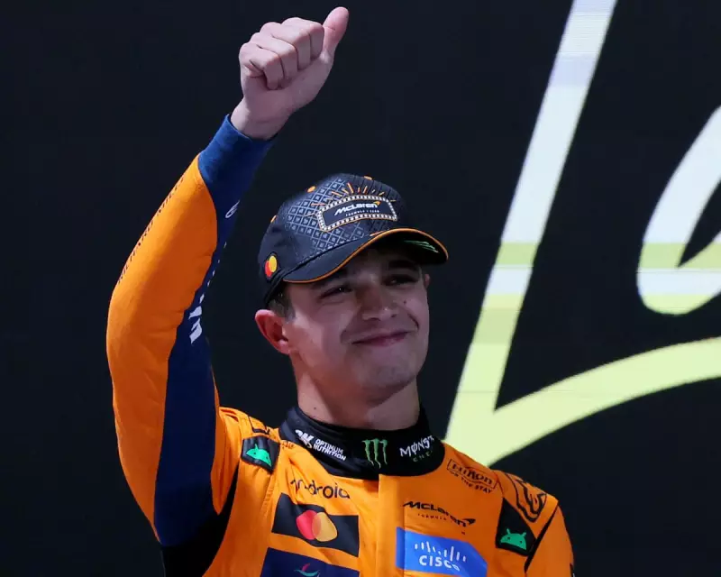 Lando Norris Seizes Las Vegas F1 Pole in Wet Thriller