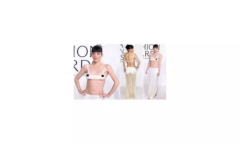 Lily Allen's Daring Lace Bra Look & Cryptic Messages Steal Spotlight at CFDA Awards
