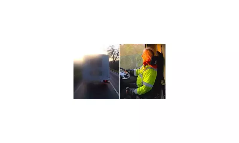 Lorry driver's dangerous driving causes crash due to misty windscreen