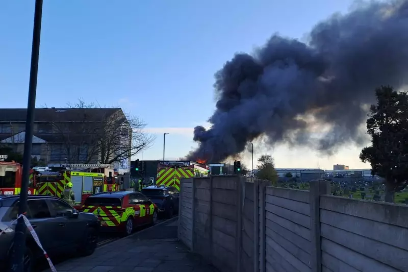 Major Fire at Southall Warehouse: 150 Firefighters Battle Blaze