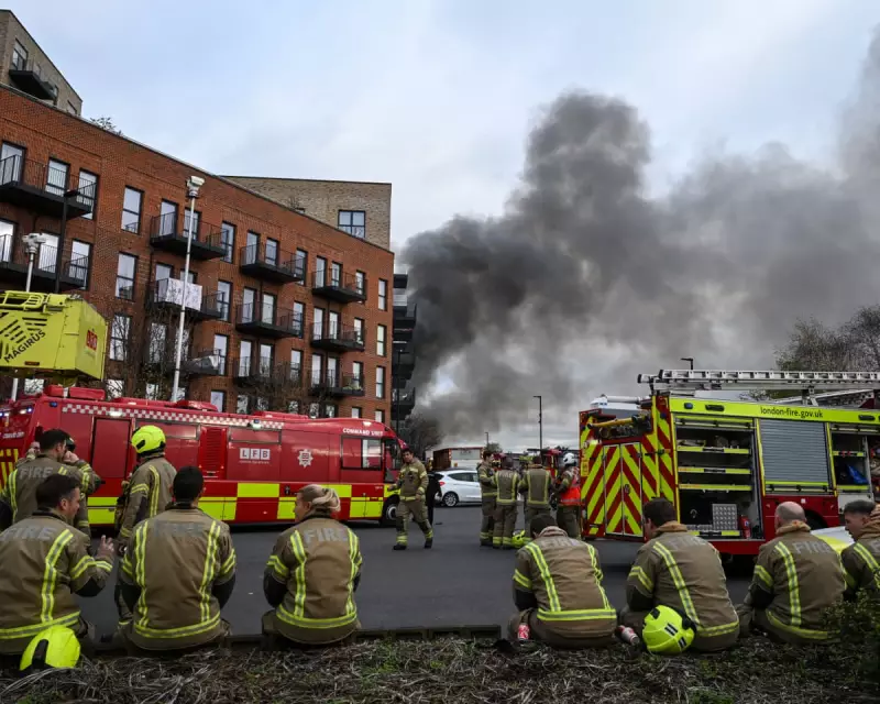 Major Incident in Southall as 150 Firefighters Battle Warehouse Blaze