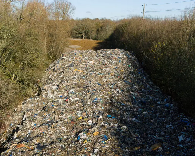 Man Arrested Over 150-Metre Illegal Waste Mountain in Oxfordshire