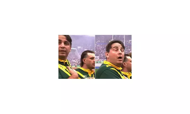 Pitch Invader's Audacious Stunt: How Kevvie's Cousin Slipped Security to Join Kangaroos Star During National Anthem