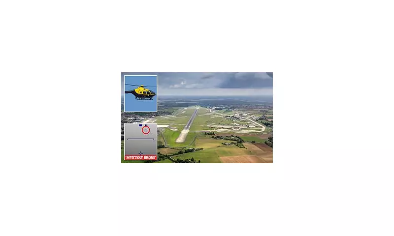 Police Helicopter's Emergency Dive in RAF Lakenheath Drone Encounter