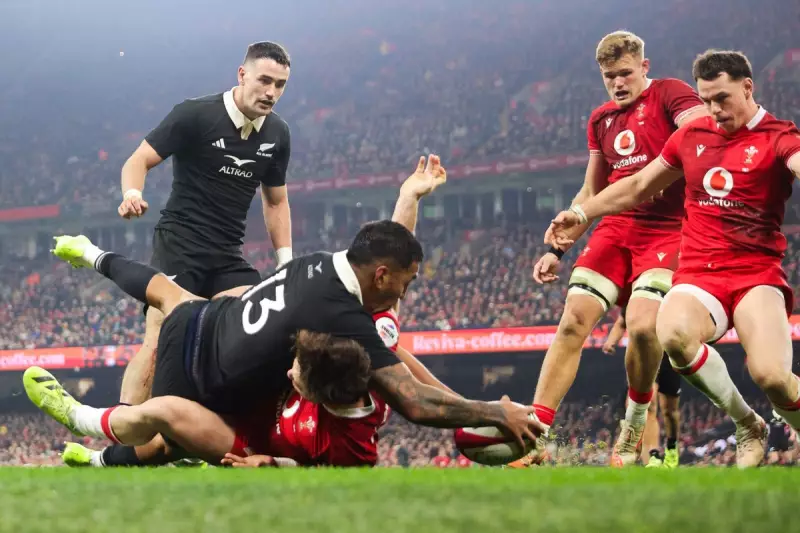 Rogers' Hat-Trick Heroics Not Enough as All Blacks Defeat Wales 52-26