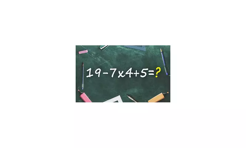 Simple Maths Puzzle Stumps Internet: Can You Solve 19-7x4+5?