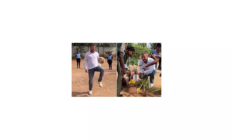 Sir David Beckham Inspires Indian Schoolchildren in Visakhapatnam Visit