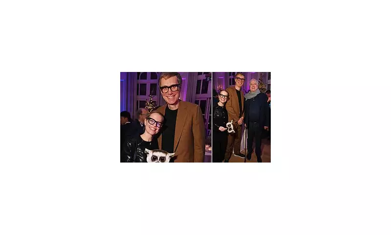 Stephen Merchant towers over girlfriend Mircea Monroe at John Cleese's party