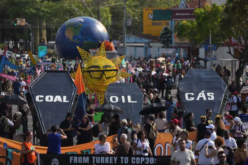 Thousands March in Belem as COP30 Climate Talks Reach Midpoint