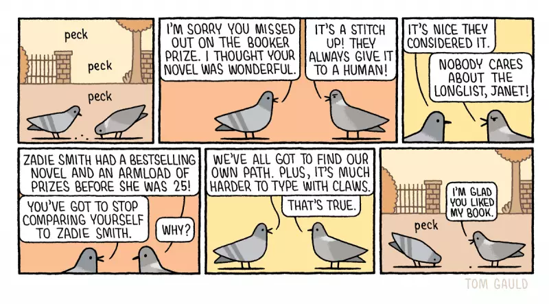 Tom Gauld's Booker Prize Snub Captured in Wry Cartoon
