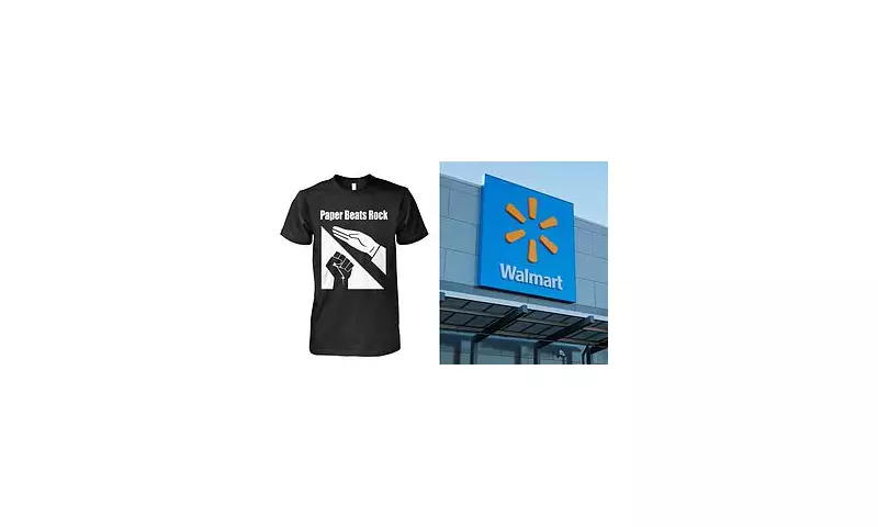 Walmart Removes 'Paper Beats Rock' Clothing After Nazi Salute Uproar