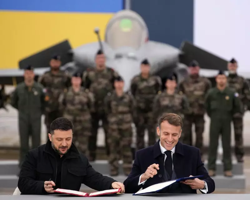 Zelenskyy & Macron Sign Fighter Jet Deal as Ukraine Faces €70bn Funding Crisis