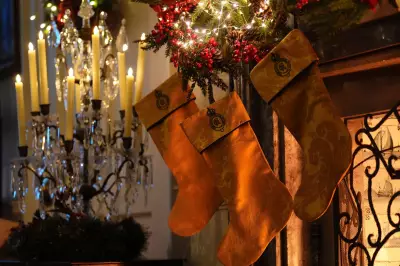 25 Royal Stockings Made from Sandringham Curtains for Charity Auction