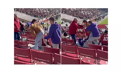 Oklahoma Fan Body Slams LSU Staffer in Pre-Game Ball Dispute