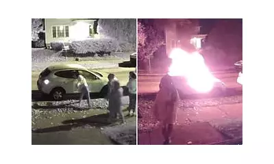 Shocking Video: Six Teens Torch Car in Wisconsin Street