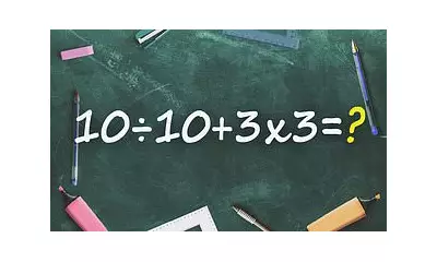 Simple Math Puzzle Stumps Internet: Can You Solve 10÷10+3x3?