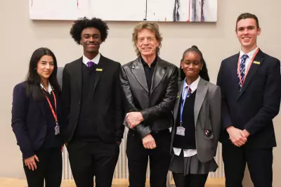 Sir Mick Jagger's surprise school visit inspires Kent students
