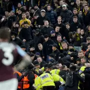 Aston Villa vs Young Boys Suspended After Fans Launch Seats at Police