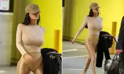 Bianca Censori Stuns in Sheer Airport Ensemble Ahead of Melbourne Cup with Kanye West
