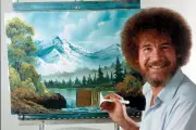 Bob Ross Paintings Fetch £600K in 'Happy Accident' Auction for PBS