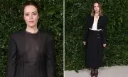Claire Foy Stuns in Semi-Sheer Dress at Star-Studded Women's Luncheon in Los Angeles