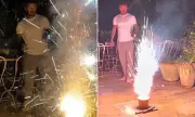 David Beckham's Terrifying Firework Mishap: Football Legend's Close Call Caught on Camera