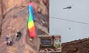 Dramatic Moab BASE Jumper Rescue: Helicopter Hoist Saves Life