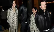 Dua Lipa and Callum Turner's Stylish New York Date Night: Singer Stuns in Snake Print Coat
