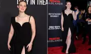 Elle Fanning Stuns in Daring Thigh-Split Gown at The Predator: Badlands Premiere