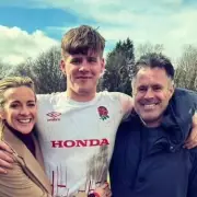 Gabby Logan's Son Reuben Stands 6ft 5in, Rivals Rugby Giants