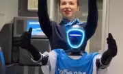 Humanoid Robot Serves as Flight Attendant on Russian Boeing 737