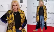 Joanna Lumley Stuns at Beatles Anthology Screening in London