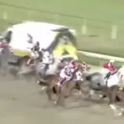 Jockeys Avoid Carnage as Ambulance Invades US Horse Race Track