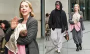 Katherine Ryan Makes Stylish Return to BBC Studios With Newborn Daughter Holland Just Weeks After Giving Birth