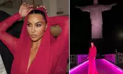 Kim Kardashian's Pink Christ Visit & Law Exam Results Revealed