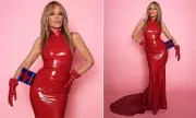Kylie Minogue Dazzles in Daring Latex Dress While Revealing Festive New Christmas Album | Exclusive