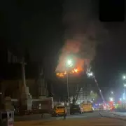 Major Fire Ravages Historic Bury Building, Bricks Crash Down