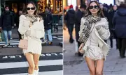 Myleene Klass Defies Winter Chill in Satin Shorts After Katie Price MBE Apology