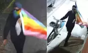 NYPD Hunts Rainbow Flag-Waving Suspect in Anti-Christian Church Vandalism Spree
