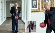 President Trump's Heartwarming Football Game with Grandson Theodore