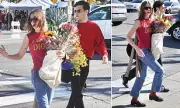 Rami Malek's Blooming LA Date with Designer Megan Bowman