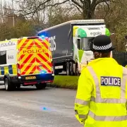 Rochdale Bypass Closed: Air Ambulance at Police Incident Scene