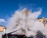 Rome's Ancient Torre dei Conti Collapses: Historical Tower Crumbles in Italian Capital