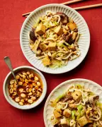 Rukmini Iyer's 15-Minute Chilli Crisp Noodles with Tofu & Cabbage