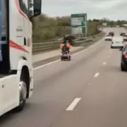 Shocking Footage: Mobility Scooter Rides Wrong Way Down Busy London A-Road