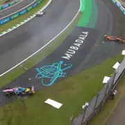 Triple Crash Chaos Halts Brazilian GP Sprint as Piastri Retires