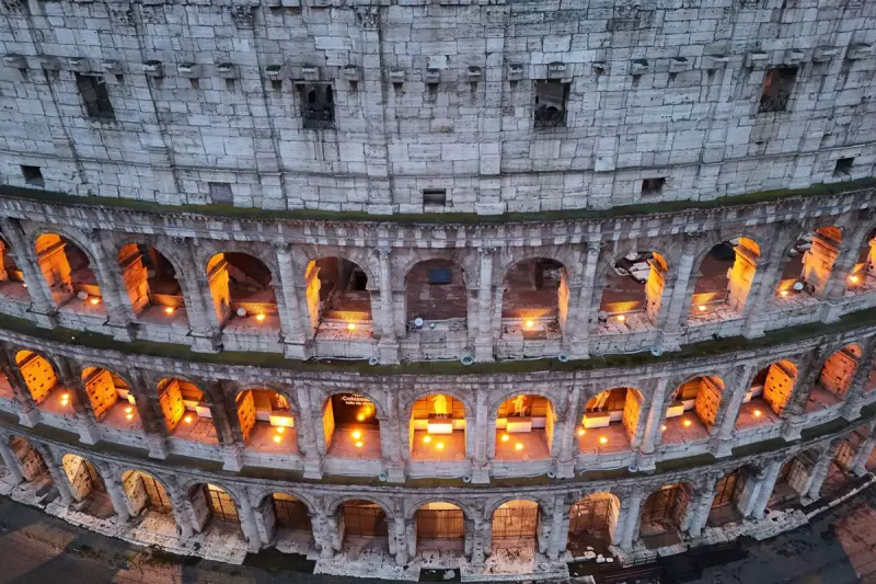 Aerial Photos Reveal Stunning Scale of Rome's Colosseum and Forum