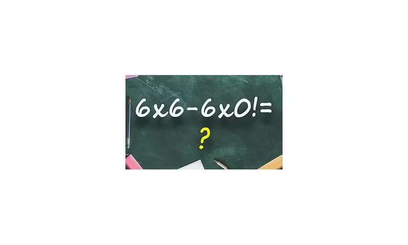 Deceptive Math Puzzle Divides Internet: Can You Solve 6 × 6 – 6 × 0!?