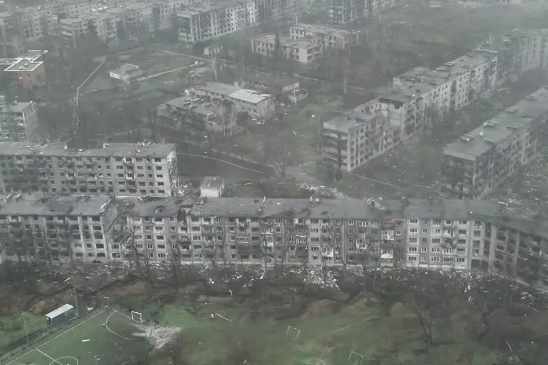 Drone Footage Reveals Devastated Myrnohrad Nearly Encircled by Russian Forces