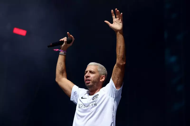Example's awkward blunder: Singer tells pregnant disabled fan to 'get up and dance'